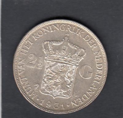 Beschrijving: 2 1/2 Gulden 